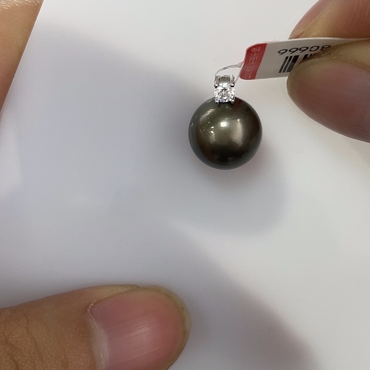 海水珍珠银S925镶嵌颈饰