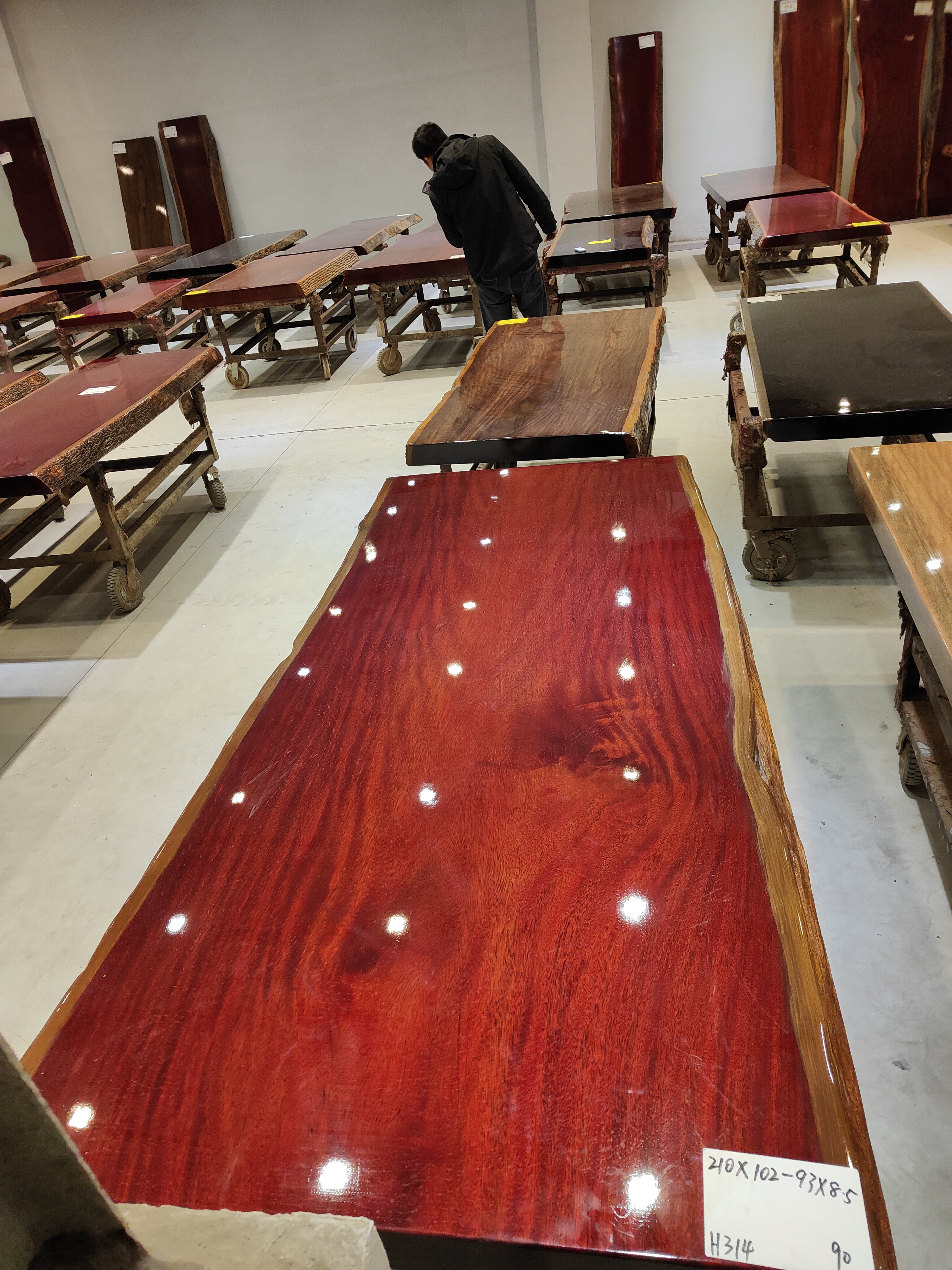 实木大板茶桌办公桌主款链接直播间下单链接