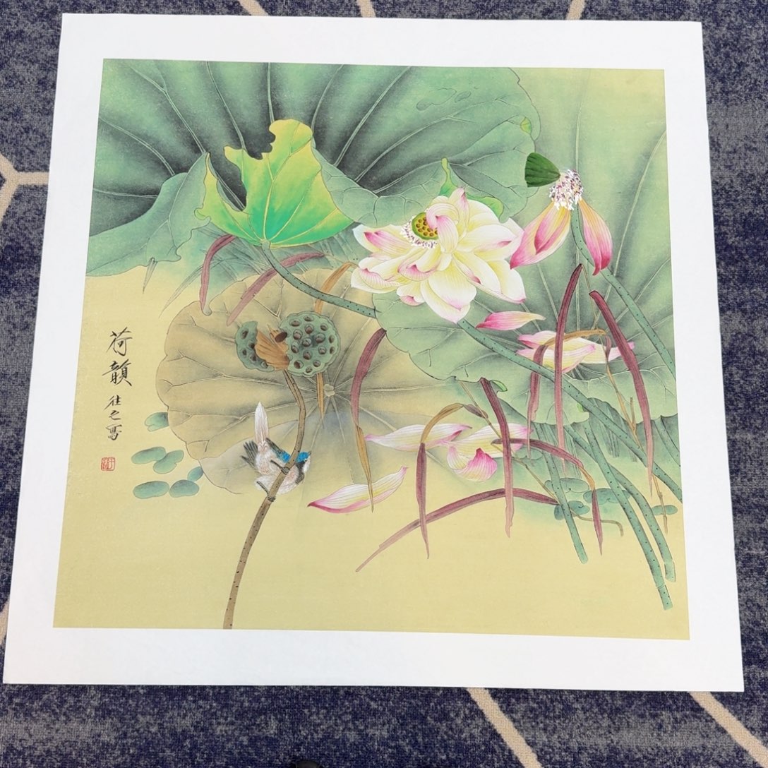 国画国画作品山水花鸟纯手绘