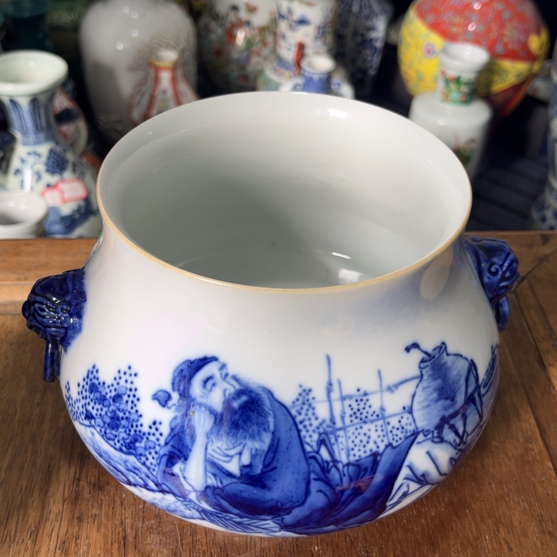 碗人物青花瓷器精品