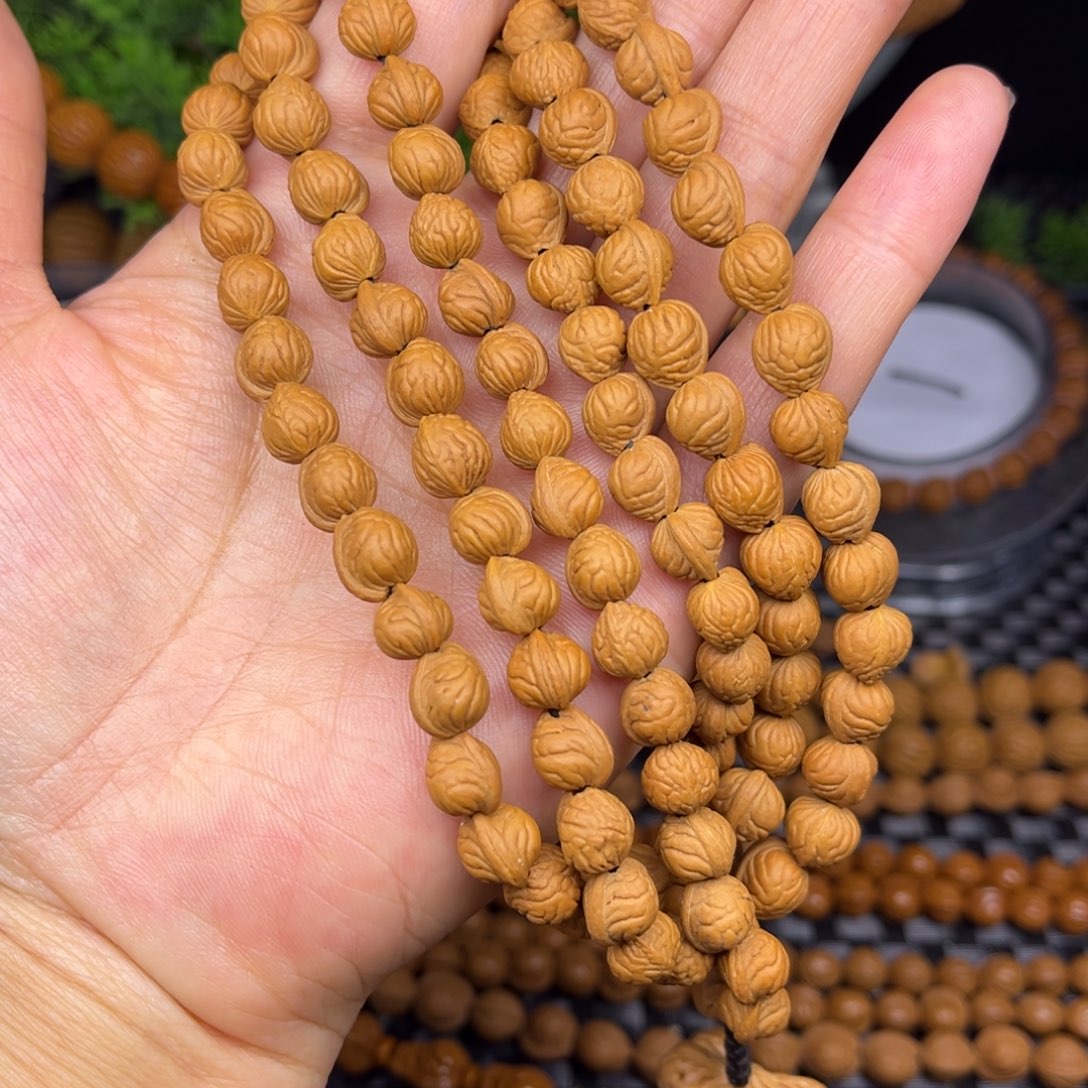 手串文玩核桃三角龙108颗脖挂