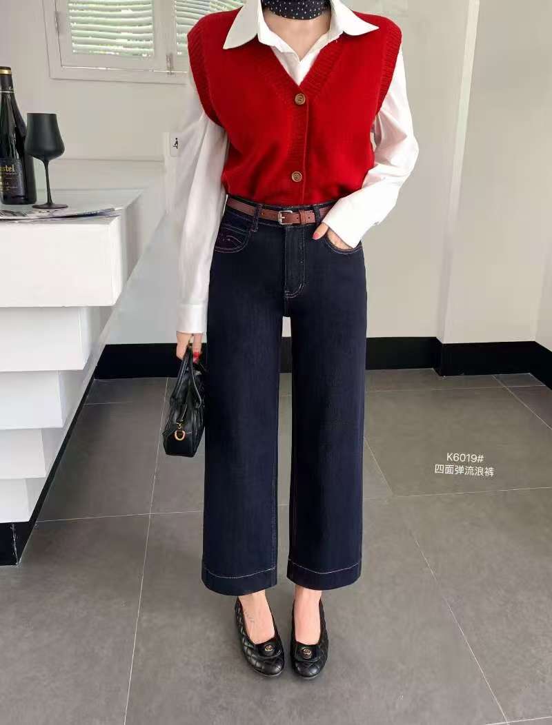 直播间专属链接直筒裤高腰秋季冬季女牛仔裤韩版默认瑕疵介意勿