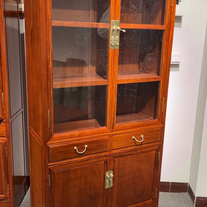 紫檀木类家具用****8缅甸花梨木书柜