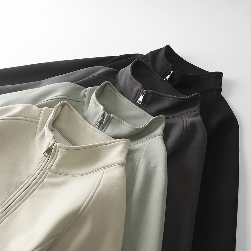 【半拉立领卫衣】QiaoNong男装/秋季情侣套头上衣微胖男生穿搭推荐