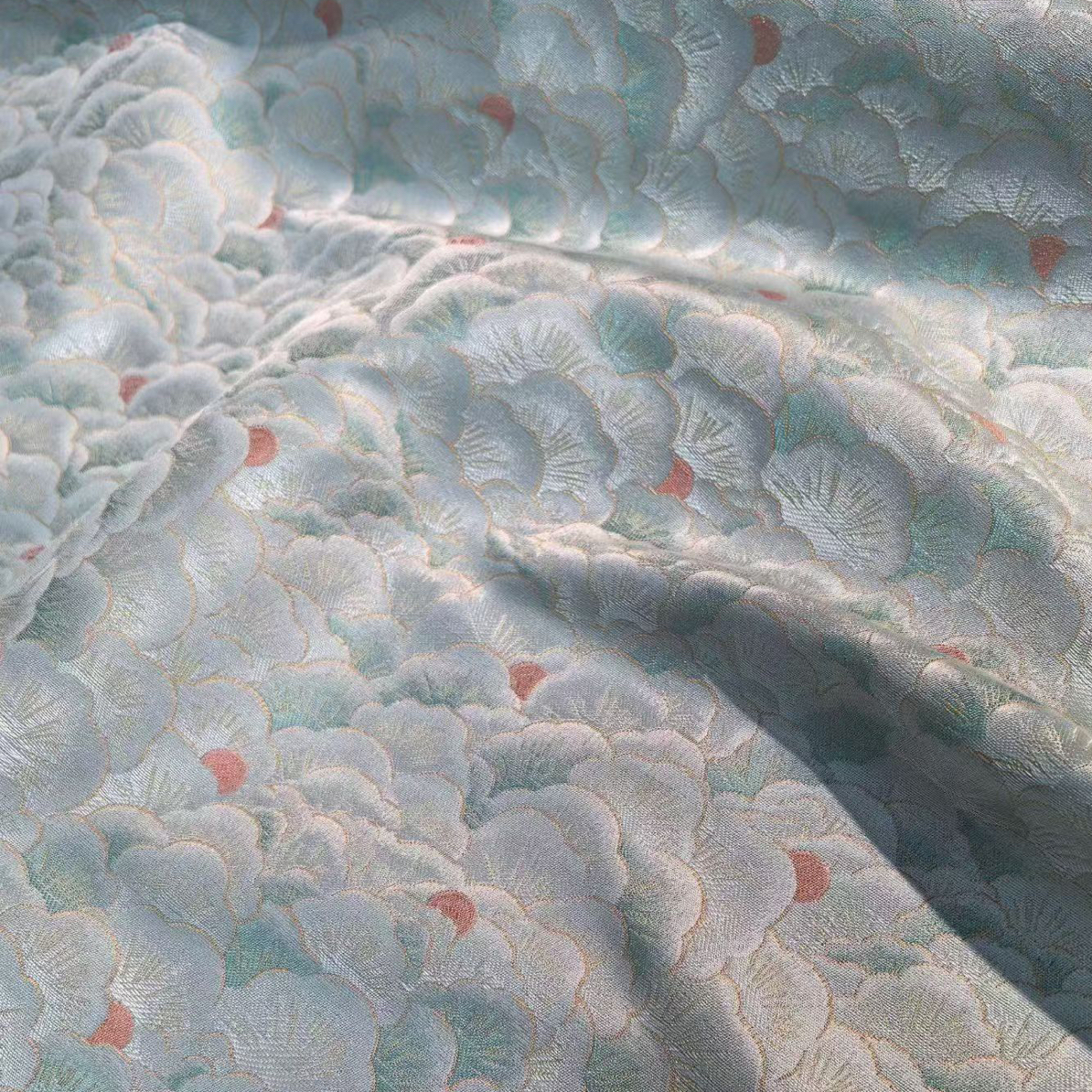 慕晓【八宝万花筒】新中式锦缎提花面料马甲上衣盘扣外套新宋锦面料