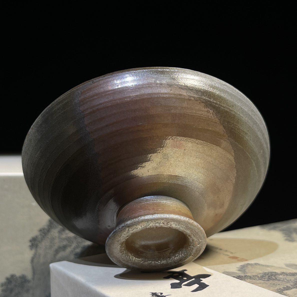 草木斋精品手作陶瓷柴烧主人杯普洱杯容量30cc茶杯家用