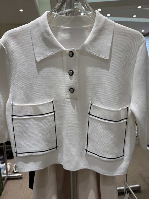 4【A001-200】2025新款小香风显瘦休闲洋气百搭时尚韩版针织衫夏季