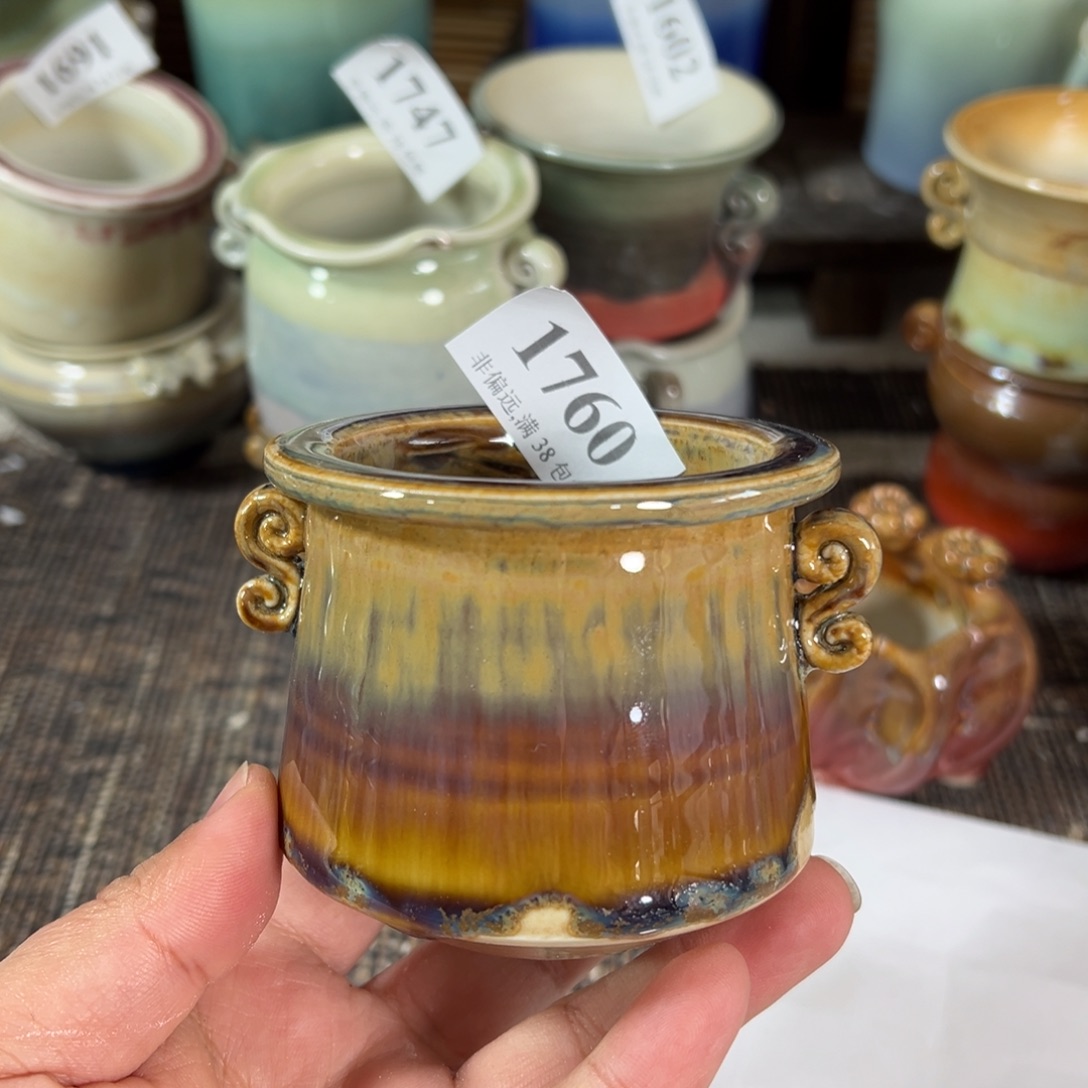 红陶景德镇手工花盆