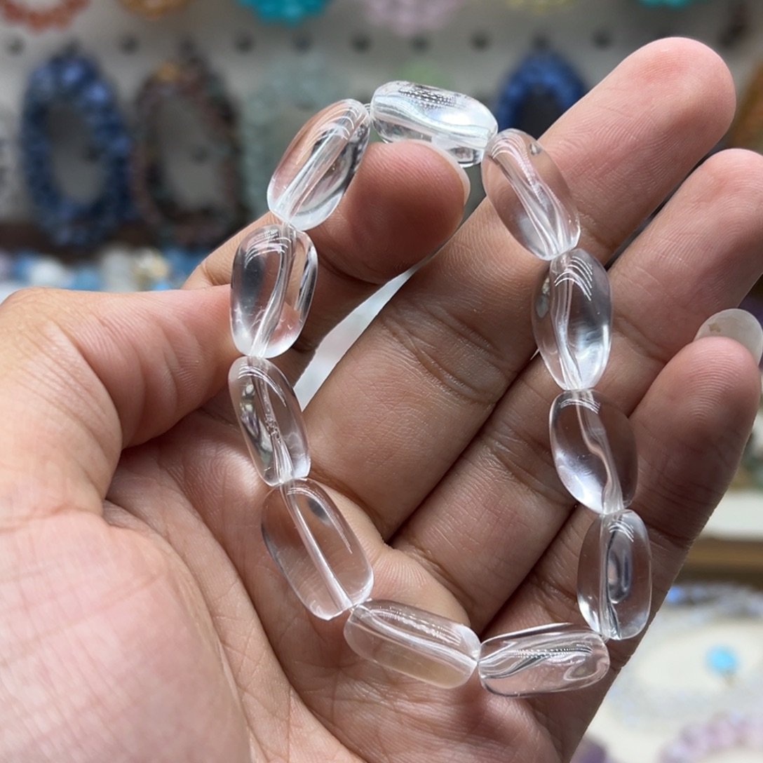 水晶未镶嵌手链双A白水晶随行