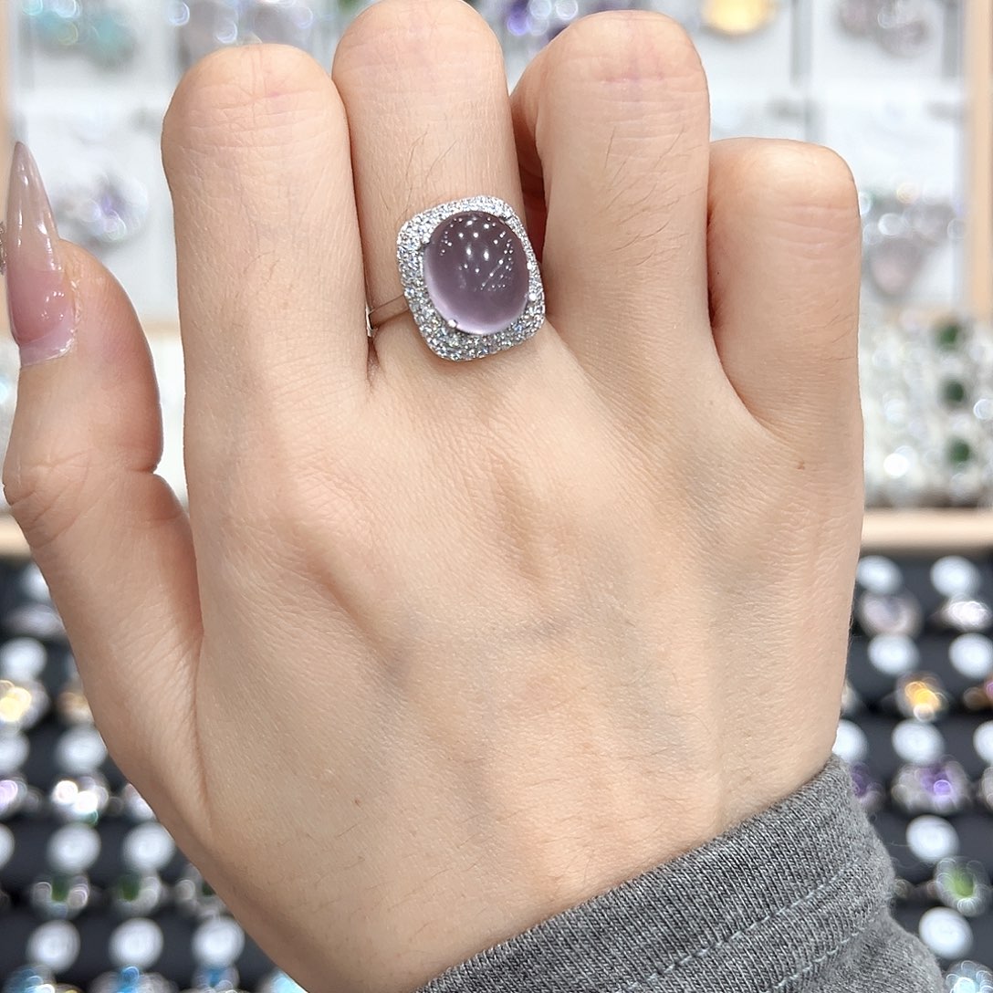 闫***意水晶银S925镶嵌戒指