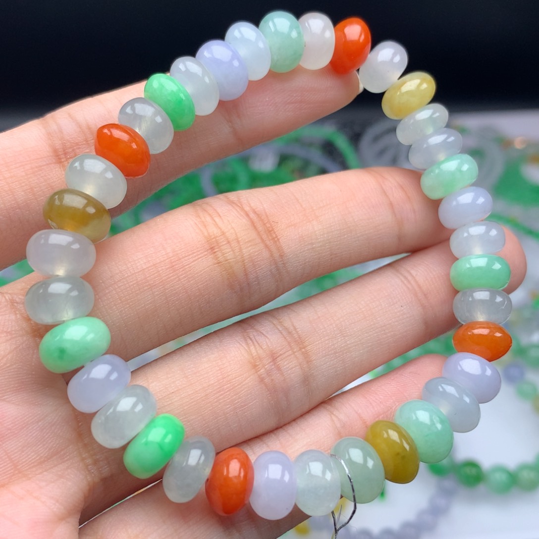 翡翠手链未镶嵌卡