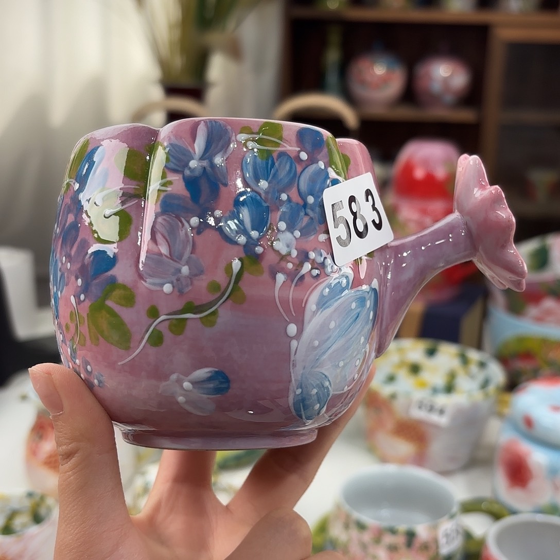 瓷片景德镇手绘高温釉下彩陶瓷茶具
