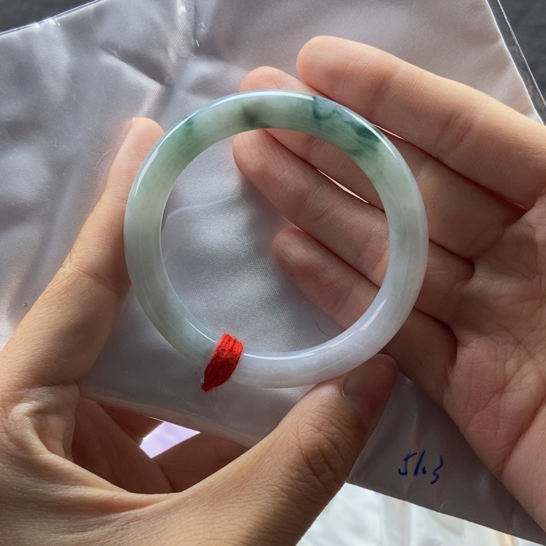 翡翠未镶嵌手镯51圆条