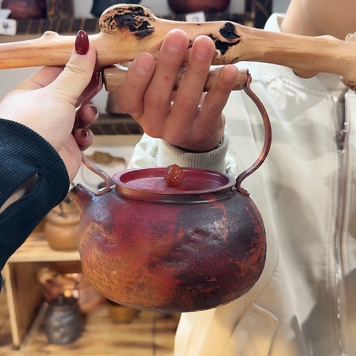 明***吗紫铜手工制作摆件