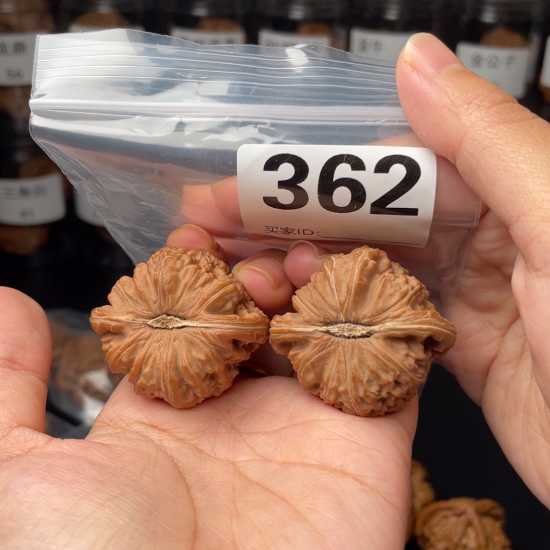 把件文玩核桃全品40闷白