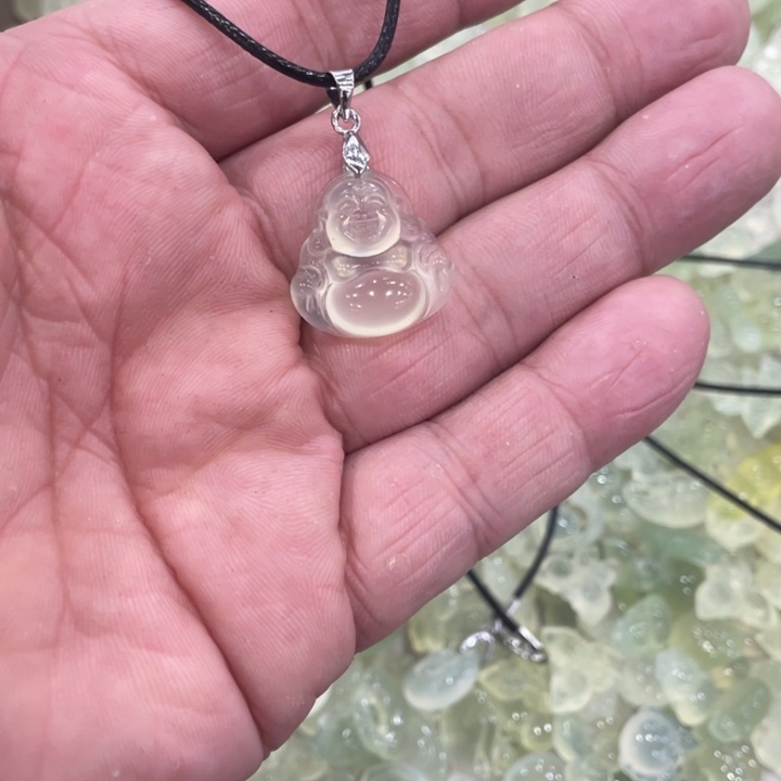 蛇纹石玉合金颈饰