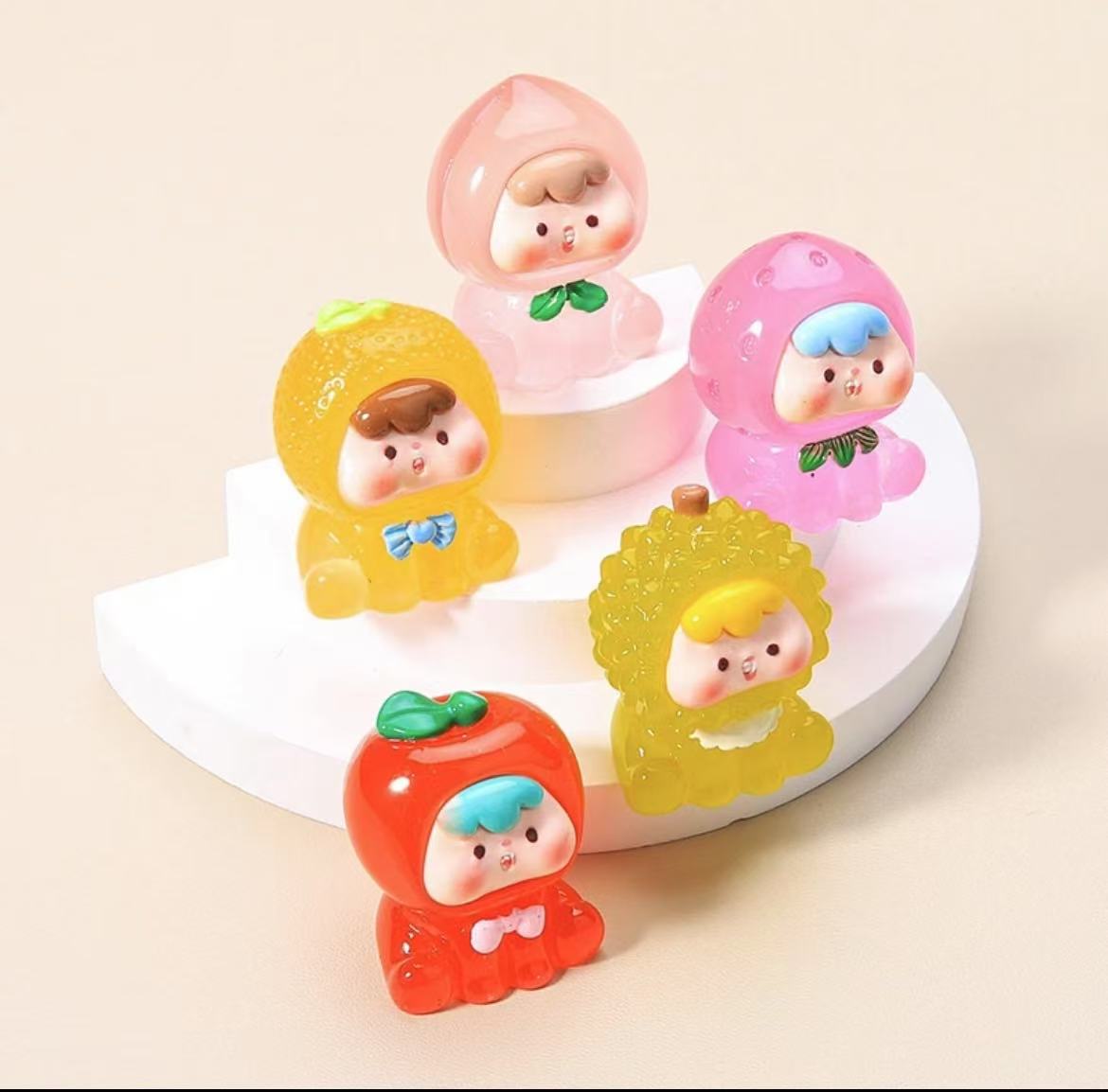 【九宫格】夜光水果崽崽树脂饰品
