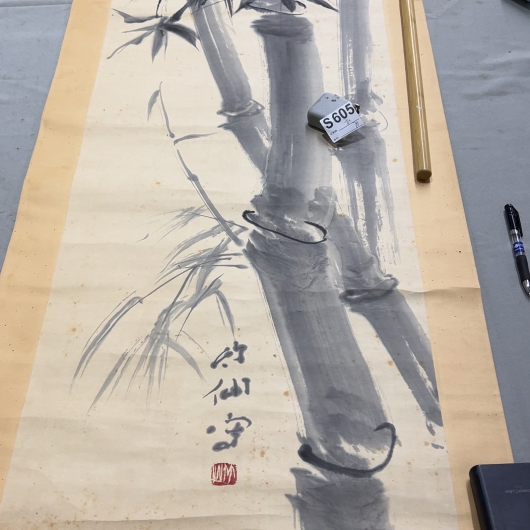 国画云*手绘临摹风景挂轴