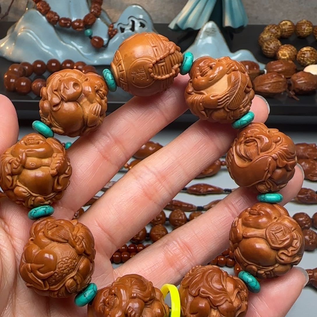 橄榄核手串/手链2.4尺寸财迷手串