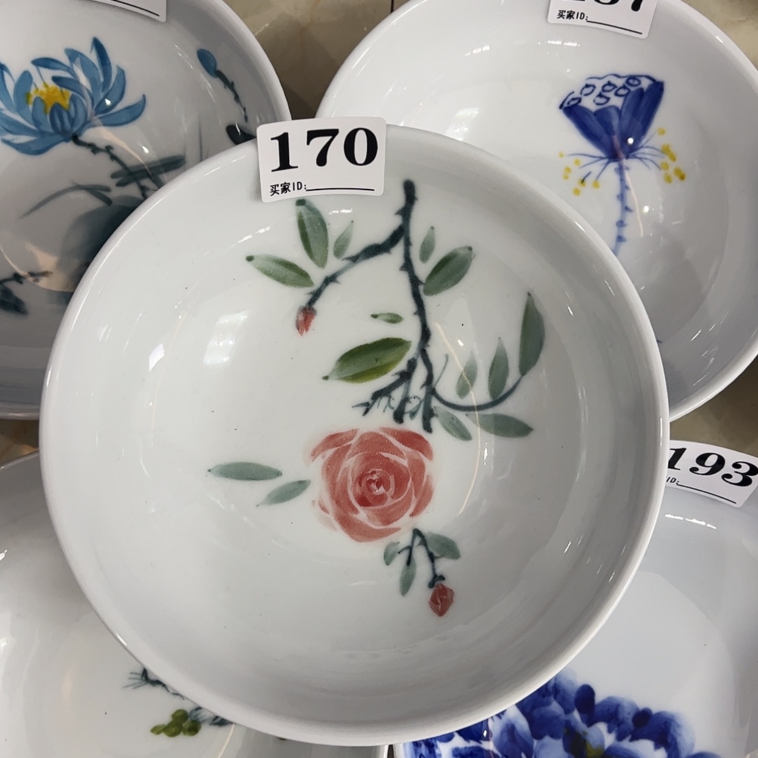 瓷片景德镇陶瓷手工手绘制作