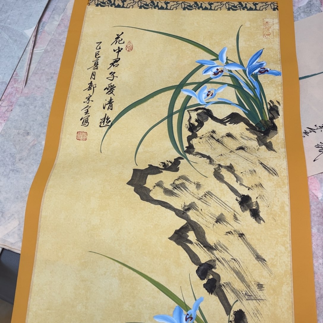 国画12.1纯手绘无边框作品