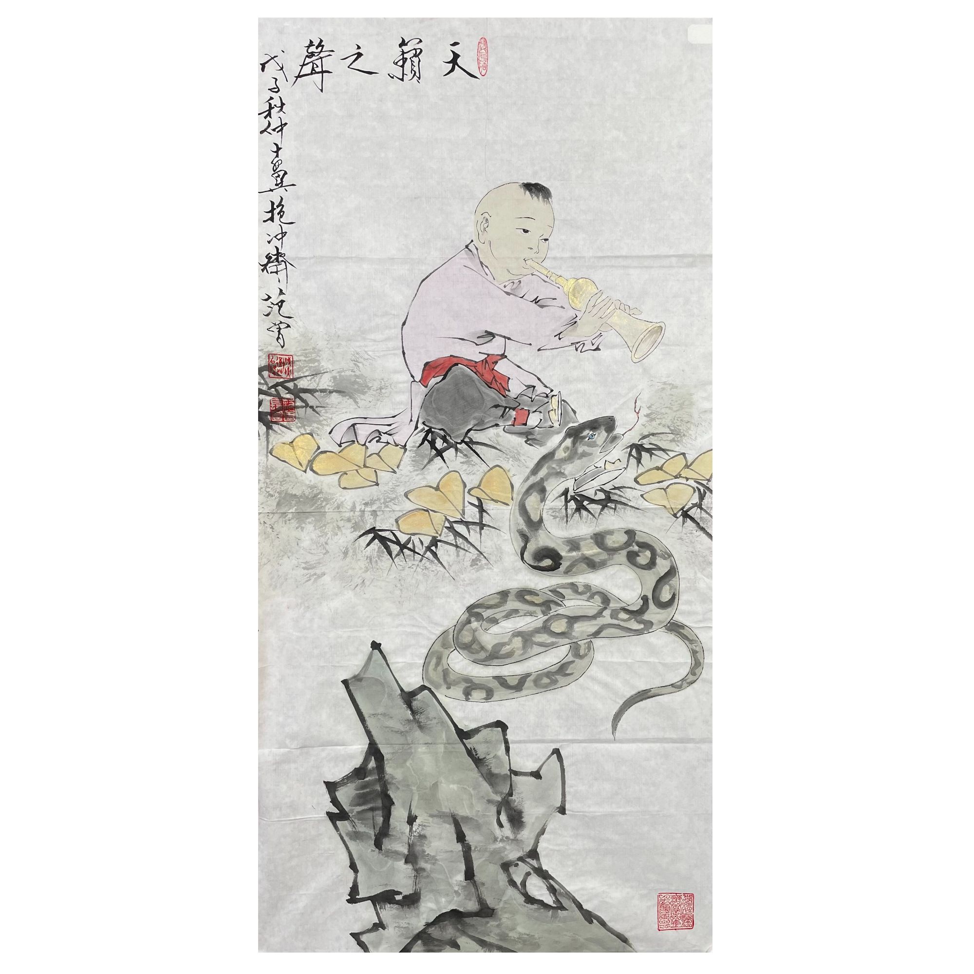 F-R-1555  人物画 98cm*49cm 软片-A