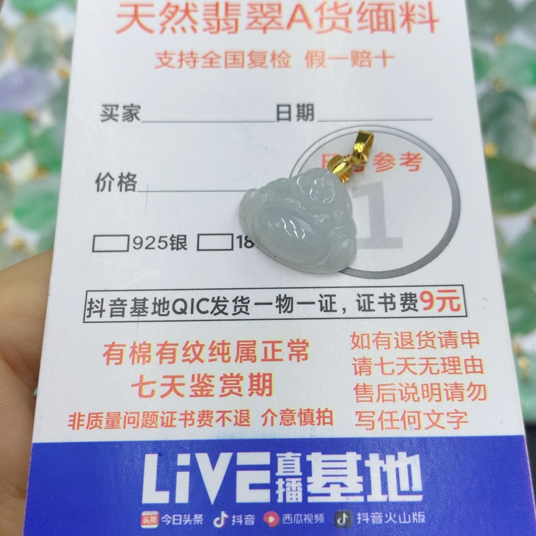 翡翠颈饰未镶嵌翡翠