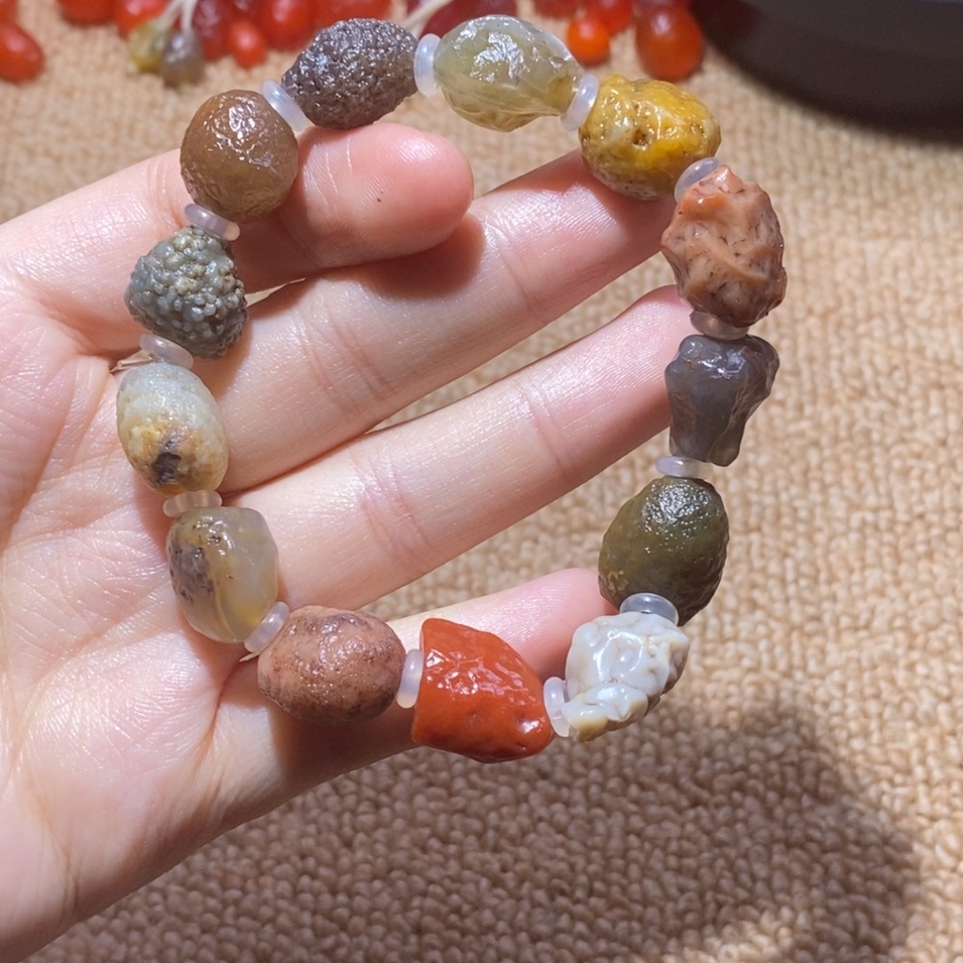 玛瑙/玉髓合金手链