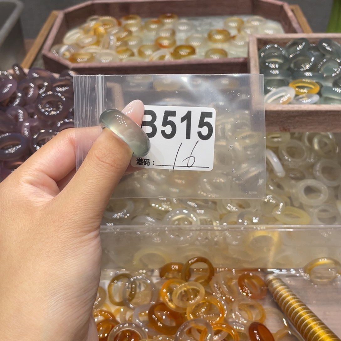 玛瑙/玉髓未镶嵌戒指515