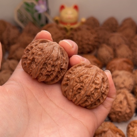 吊坠文玩核桃磨盘有点黄尖35