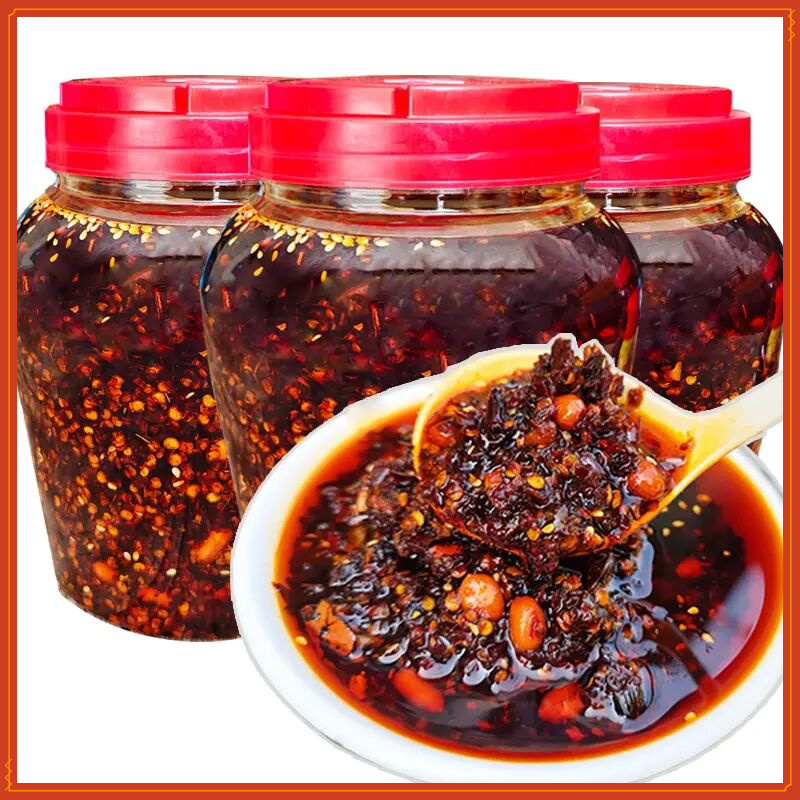 贵州特色蒜香油辣椒红油辣椒拌面拌饭油辣椒酱红油辣椒 油泼辣子