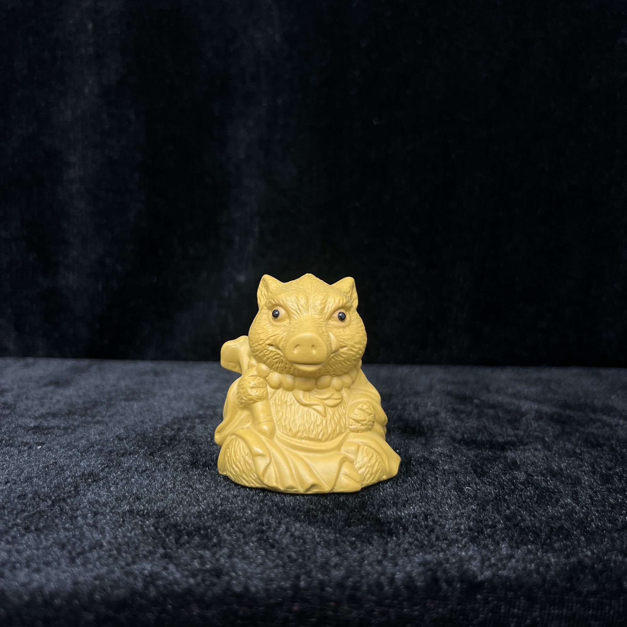 紫砂迷你猪八戒茶宠茶桌茶台摆件