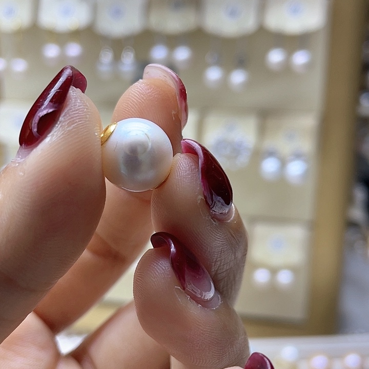 淡水珍珠颈饰银S925镶嵌