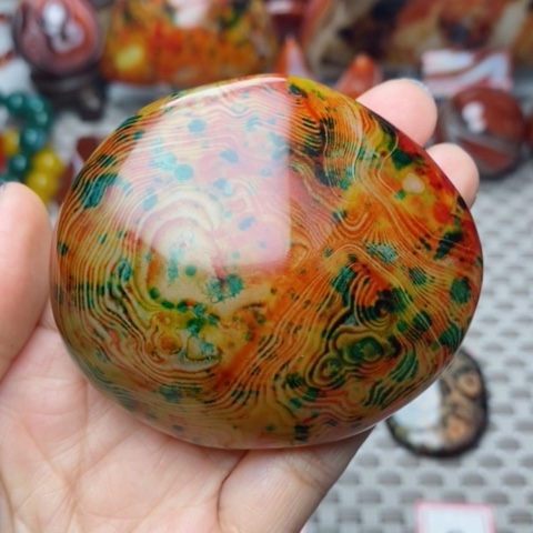 未镶嵌玛瑙/玉髓珠宝奇石艾**子打孔不退不换