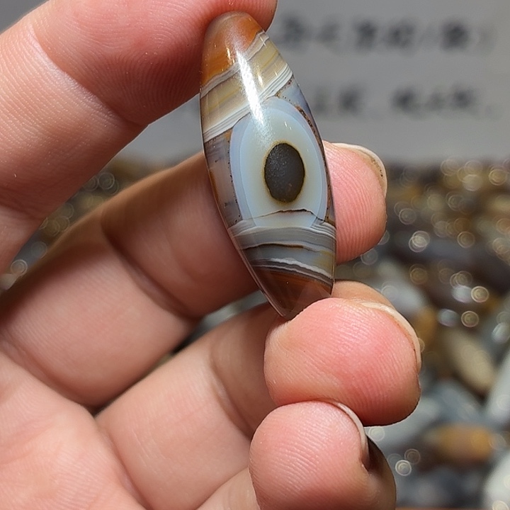 玛瑙/玉髓裸珠_HEIMORI 天然天珠