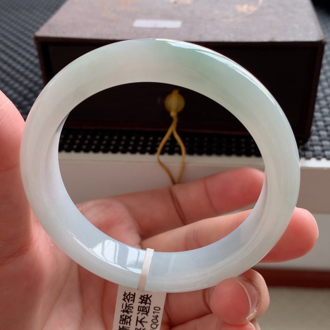 翡翠未镶嵌手镯6号-57.2