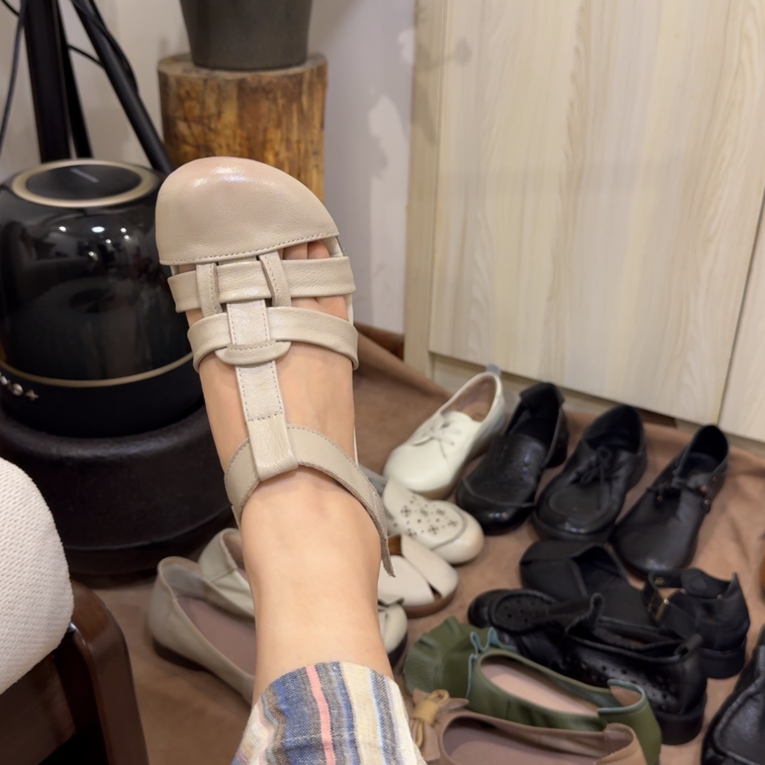 懒人鞋38码头层牛皮