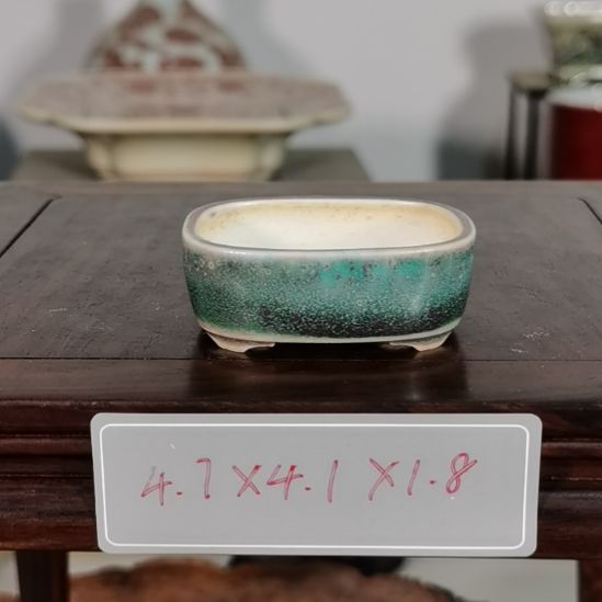 手工手绘釉盆大徳堂