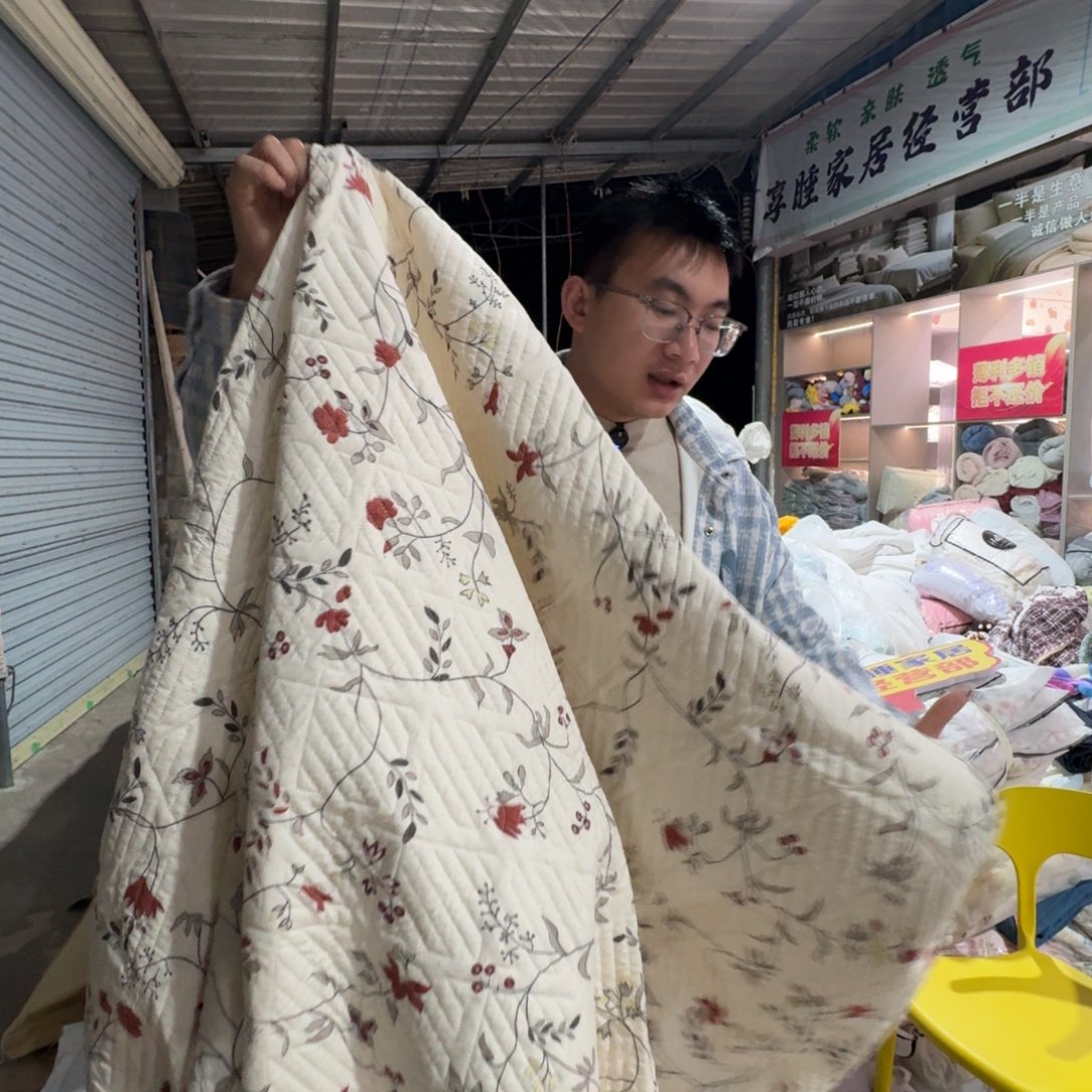 绵羊毛聚酯纤维一米五夹棉粉色床笠