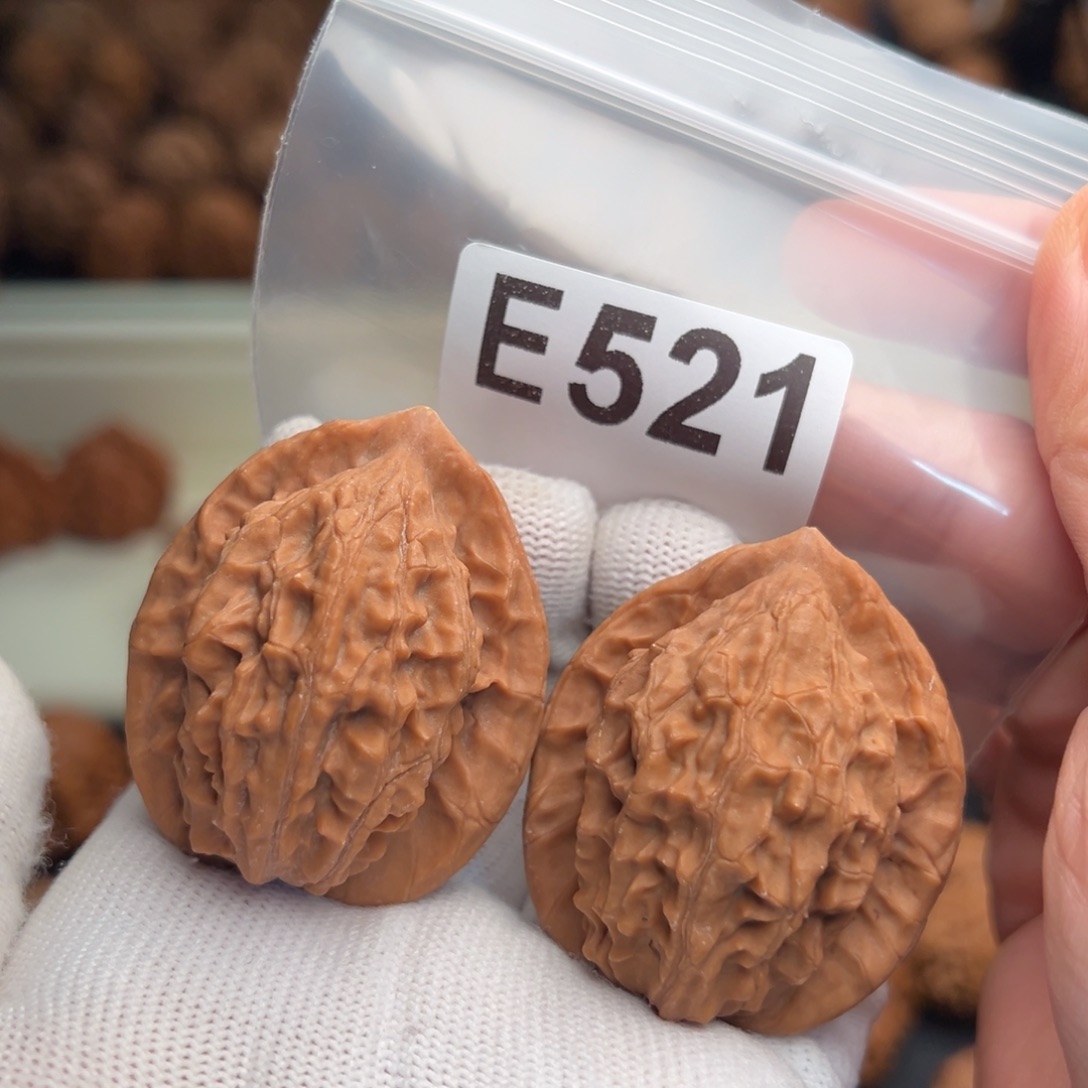 吊坠文玩核桃E521大红袍40.8