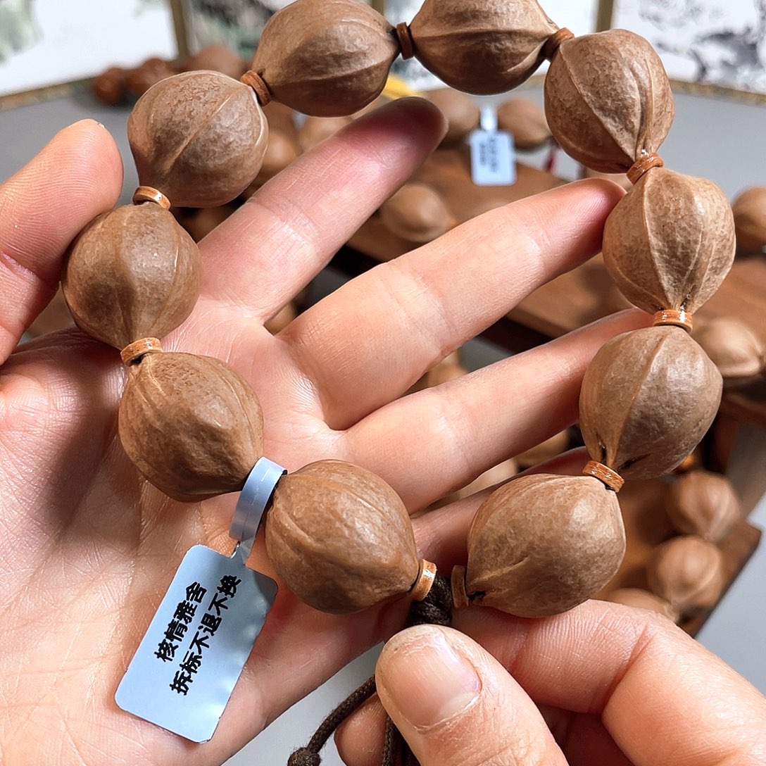 0***人手串/手链橄榄核21/27梅林铁核