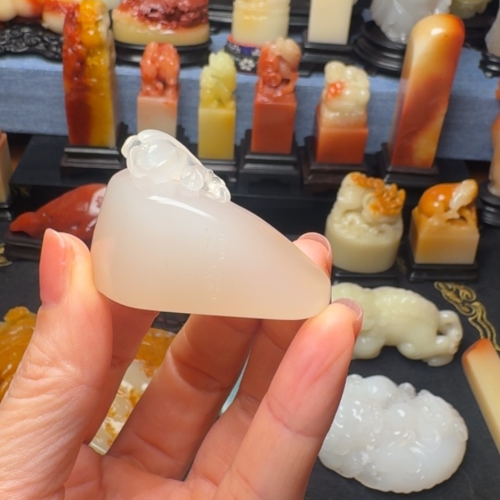 戏***享寿山石印石寿山石坑头晶