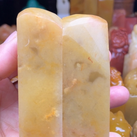 老挝石质地細膩光滑篆刻寫字刀感十足