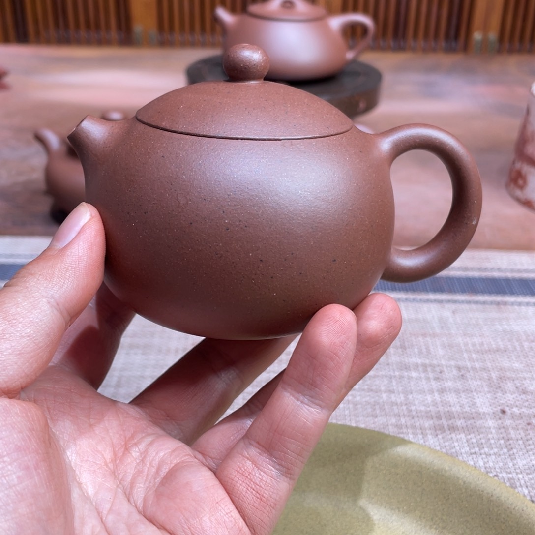 紫砂茶壶断****)宜兴紫砂原矿紫砂壶