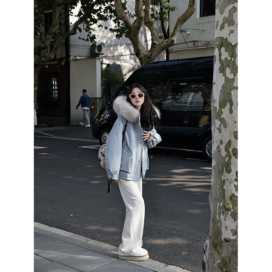 张贝贝 舒适担当 加绒保暖 暖绒坑条垂垂裤