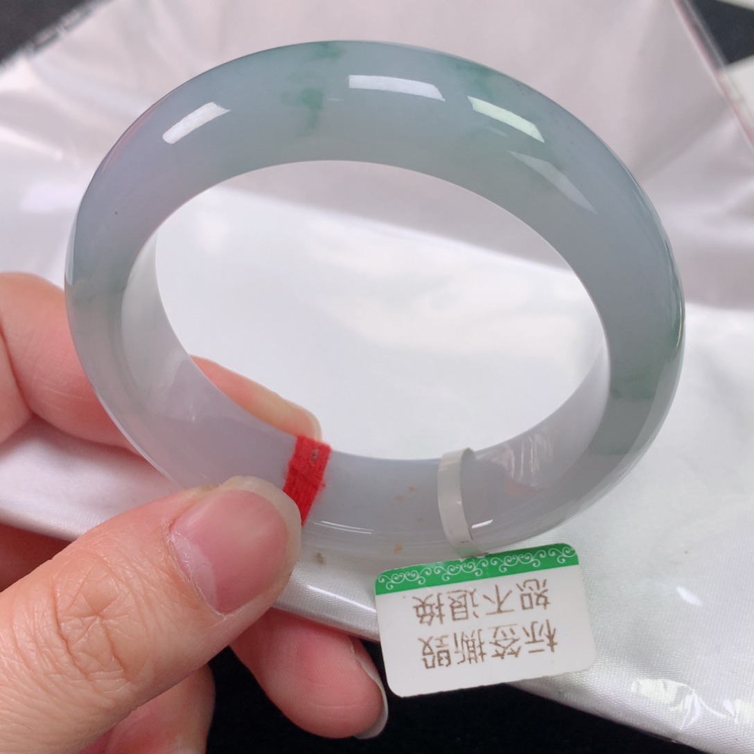 未镶嵌手镯翡翠缅甸天然翡翠手镯51轮胎