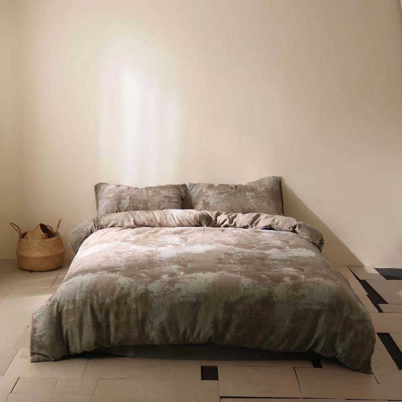 ZAKER 日系纯棉色织加厚纱布提花 四件套