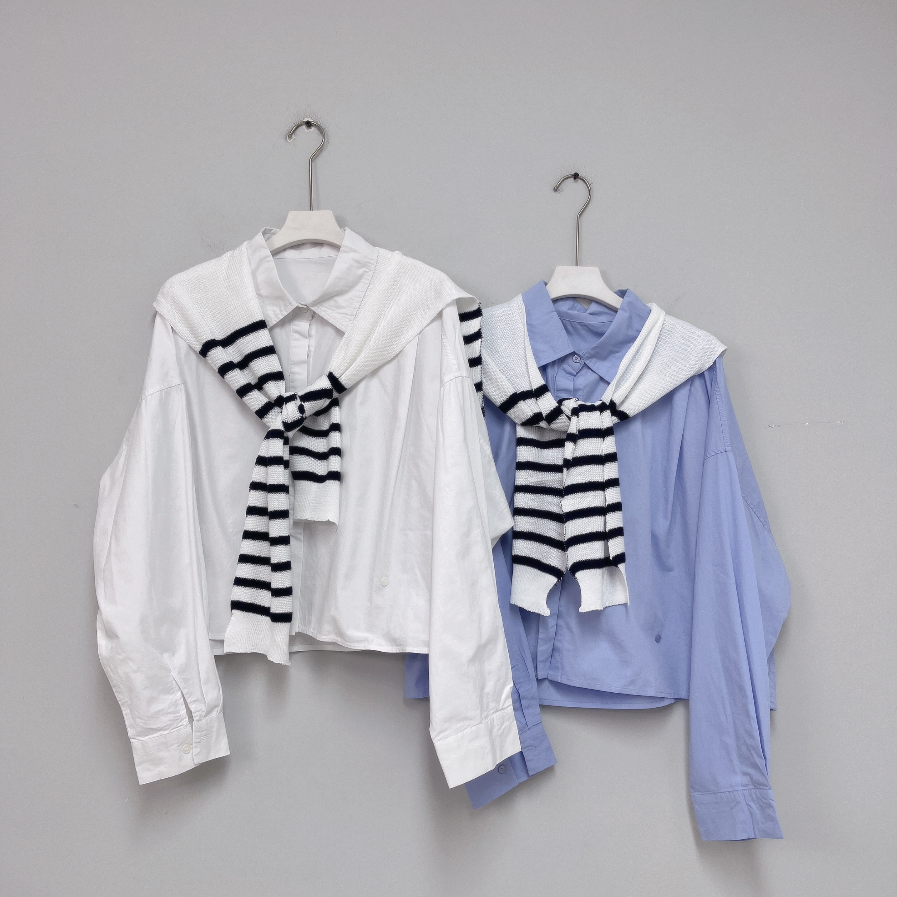 081春季韩版通勤风衬衫外套简约时尚防晒衬衣