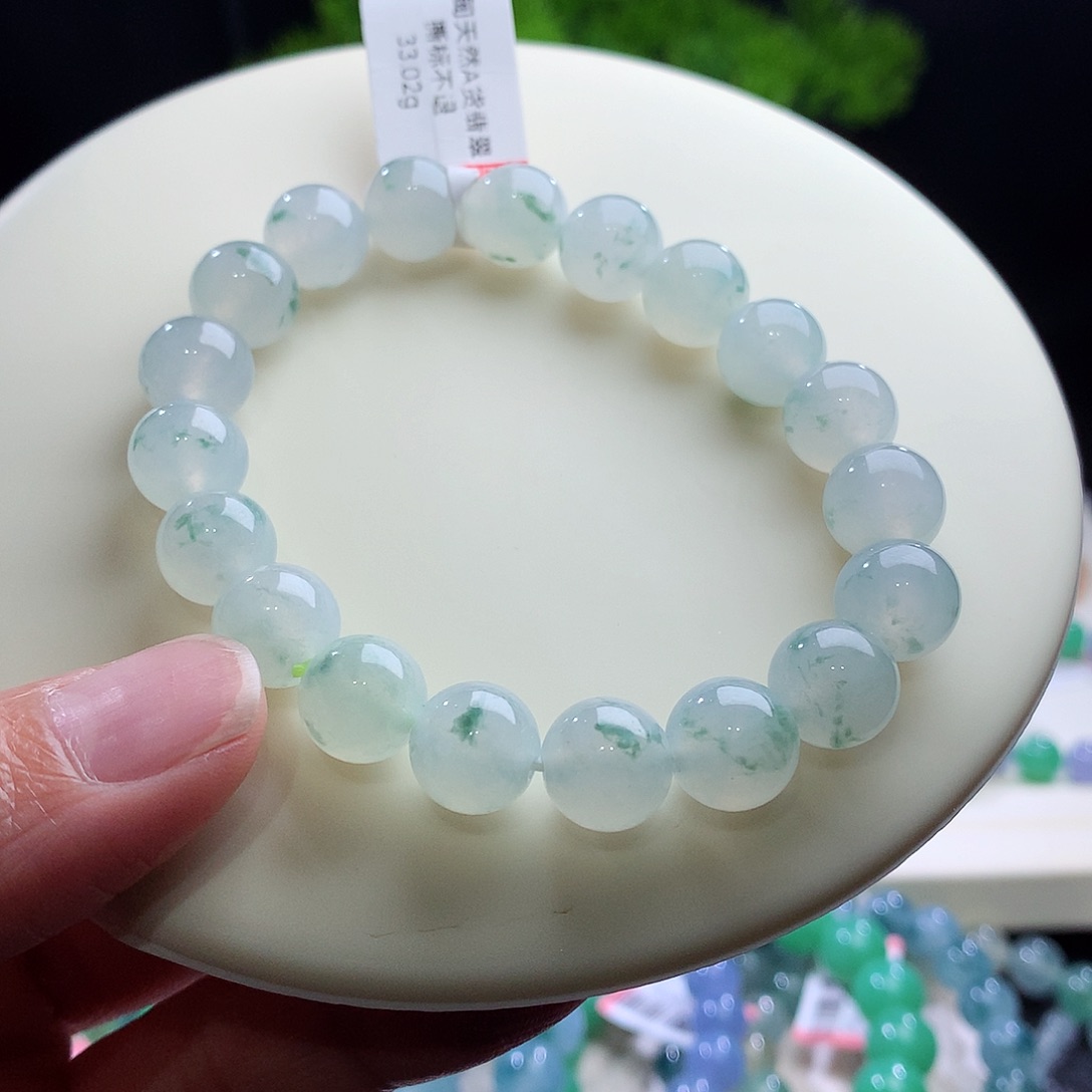 未镶嵌手串翡翠卡10mm