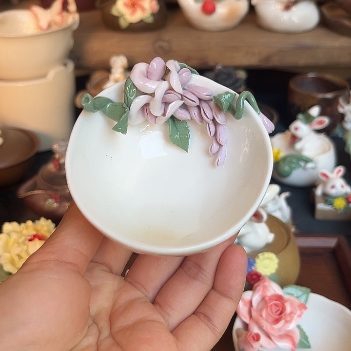 千玺造物紫藤花柴杯01